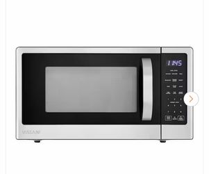 21 in. 1.1 cu. ft. 1000-Watt Countertop Microwave Oven in Fingerprint Resistant Stainless Steel and Bar handle