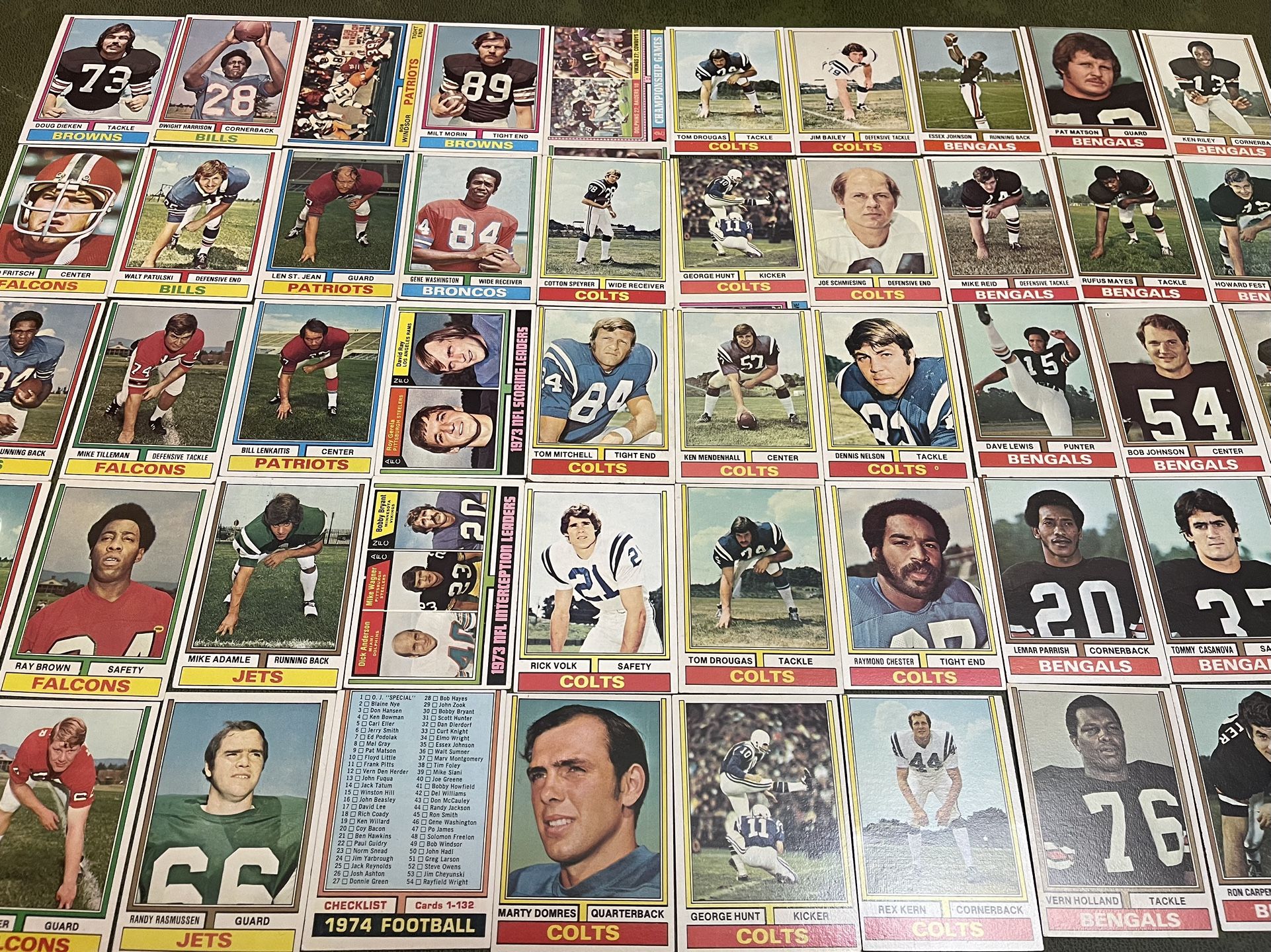 Lot of 50 1973 topps football cards #3