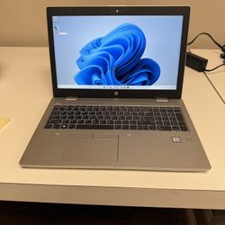 HP EliteBook 15” 650 G5 Laptop 1.8ghz Quad Core i5-8265U 8gb RAM 256gb SSD Windows 11 Pro 