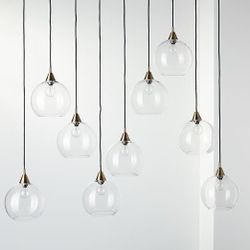 CB2 Firefly Bulb Brass Pendant Light