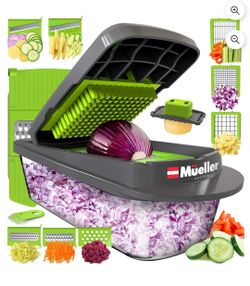 New✅️Mueller Pro-Series-10 in 1-8 blades for Vegetable Slicer Chopper, Onion Mincer Chopper, Cutter