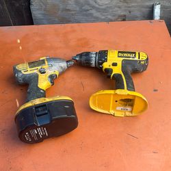 Impact and drill kit with battery