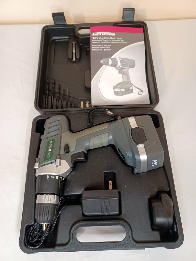 18 volt Genesis power drill