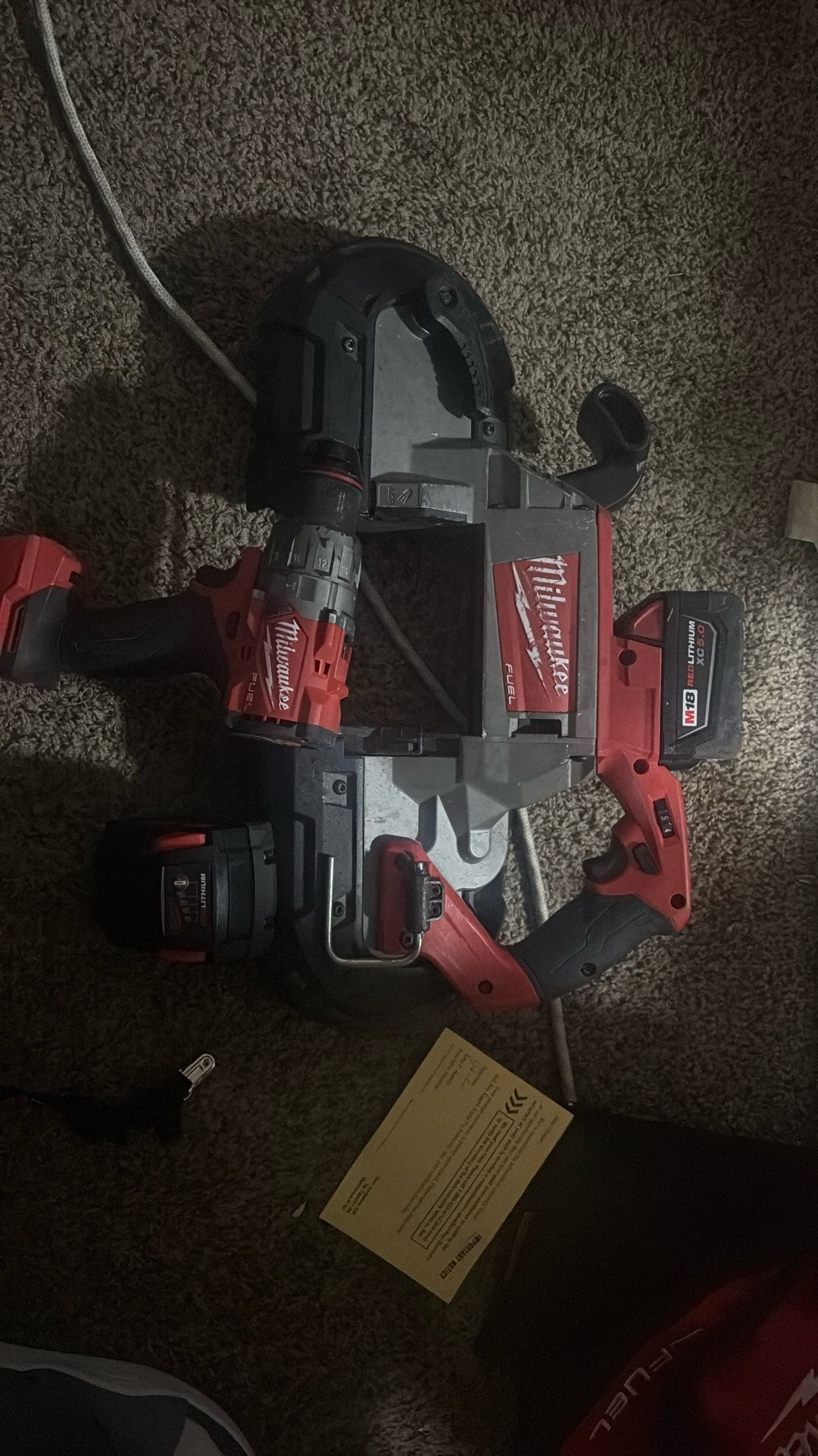 Milwaukee M18 FUEL Band Saw & Drill Set - Excellent Condition!