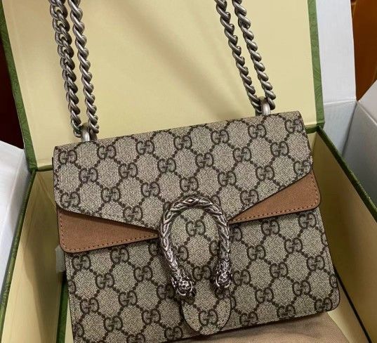 Gucci Tiger Head Buckle Chain Shoulder Bag Dionysus Wine God Bag Classic