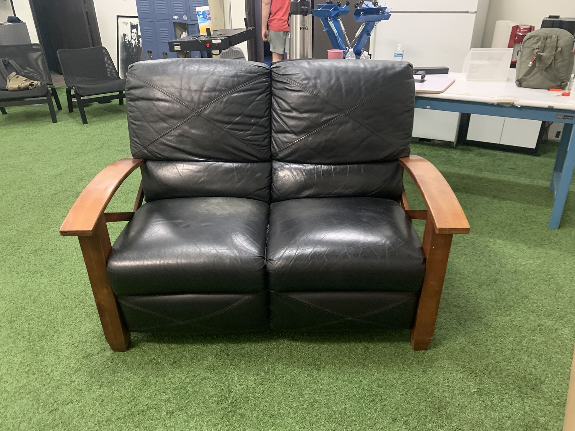 Black Leather Couch