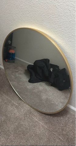 Gold wall mirror