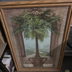 2 Large Palm Tree Portraits.