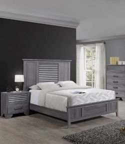 King Bed Frame And Nightstand 