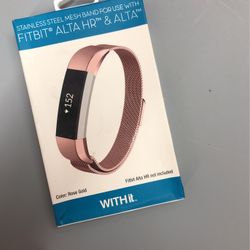 WITH it. FitBit Alta HR & Alta Rose Gold Band 