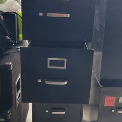 Black Metal File Cabinet