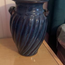 Blue Ceramic Vase