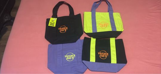 Set of 4 trader joes tote bags new