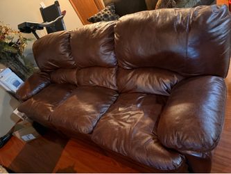 Brown recliner couch