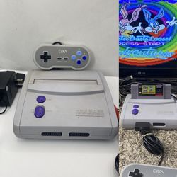 Super Nintendo Junior Console SNES Jr. SNS-101 W/ Controller & Cords Tested OEM