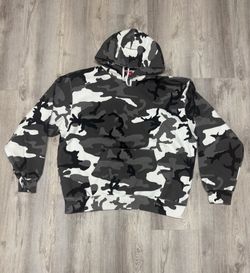 Supreme Satin Appliqué Hoodie Snow Camo