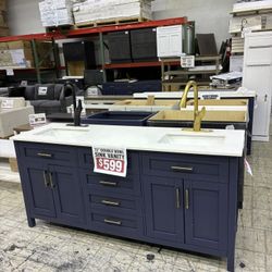 72" Double Bowl Sink Vanity‼️