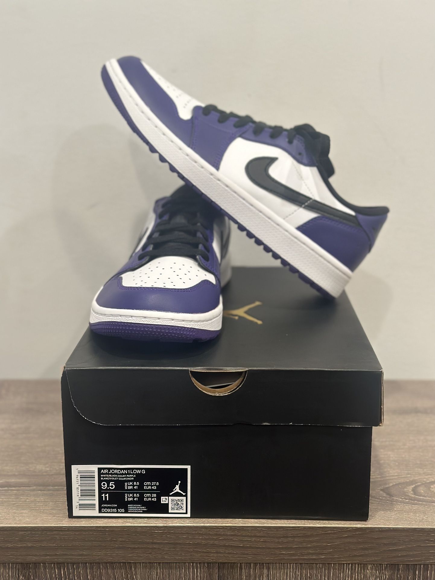 Jordan Retro Low Golf Court Purple Size
