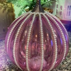 Pink Pumpkin Decor