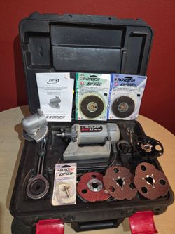 Rotozip SCS01LE heavy duty spiral saw, rotary tool, cut-off saw attachment, accessories, drill & router bit