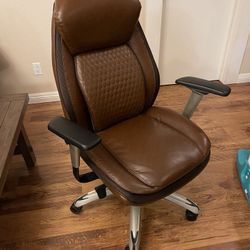 Shaquille O'Neal Zethus Ergonomic Bonded Leather High-Back Executive