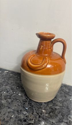 Vintage Ye Monks Whisky Stoneware Jug