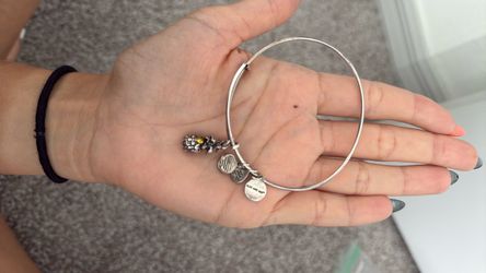 Alex and Ani Silver Charm Bangle Bracelet