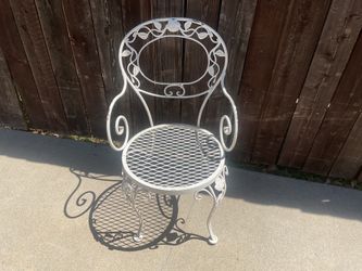 Wrought iron chair