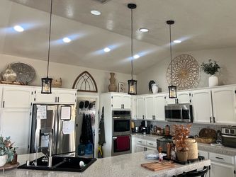 Black Industrial Pendant Lights Set of 3