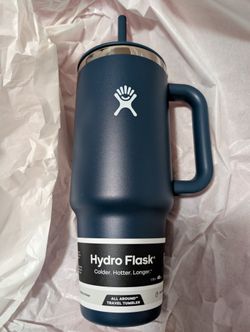 Hydro Flask Travel Tumbler Stainless Steel Insulated Cup with Lid Navy Blue 