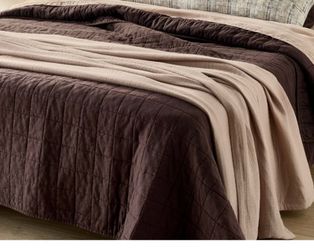 Casaluna Dark Brown Quilted