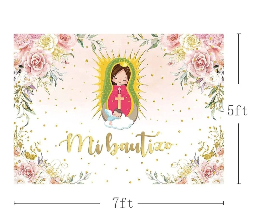 Mi Bautizo Backdrop