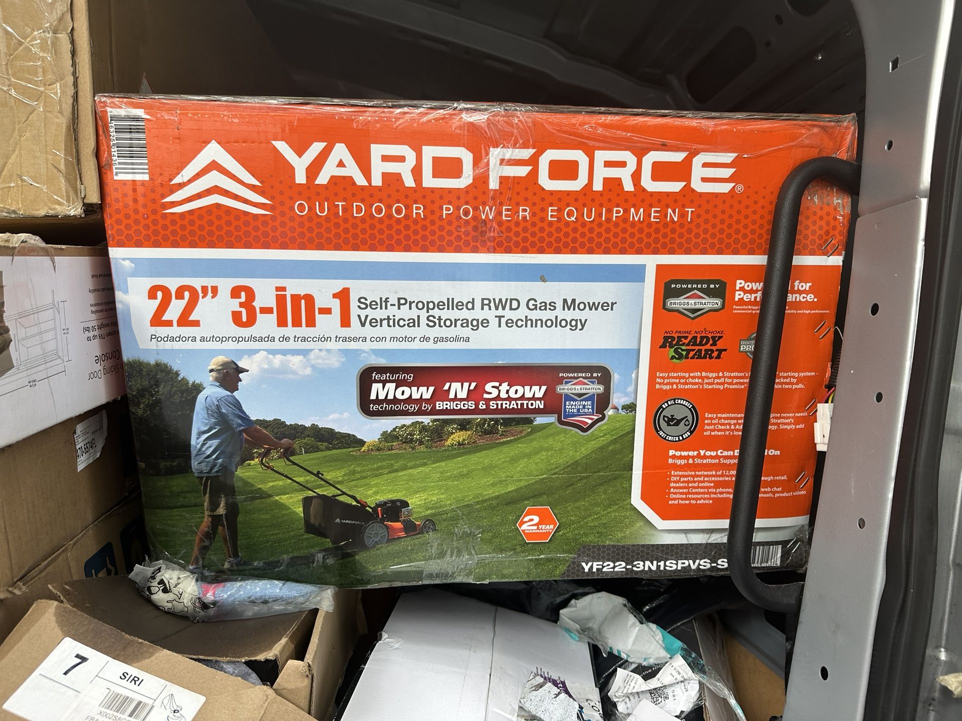 Yard Force 22" 3-in-1 Self- Propelled Gas Mower