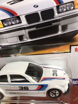  Hot Wheels BMW E36 M3 Race 6/8, White : Automotive