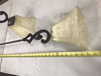 Antique Look, Ceiling Accent Or Over Table Light, Hanging ,Single Lamp, Metal & Glass, 14 Lights Available
