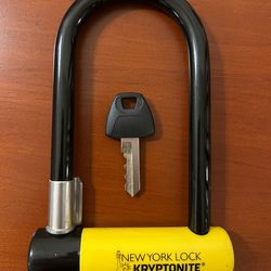 Kryptonite U-Lock Bike Lock Set (Key and Cable Included) – Excellent Condition