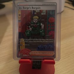 Lt. Surge’s Bargain 185/132 Special Illustration Rare- Pokemon Mega Evolution