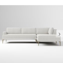 West Elm Envy Sectional Sofa & Ottoman