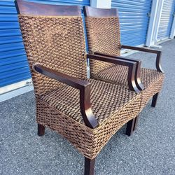BANANA LEAF PATIO ACCENT CHAIRS