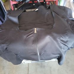 New 4Xl Black Zip Up Sweat Vest Women 