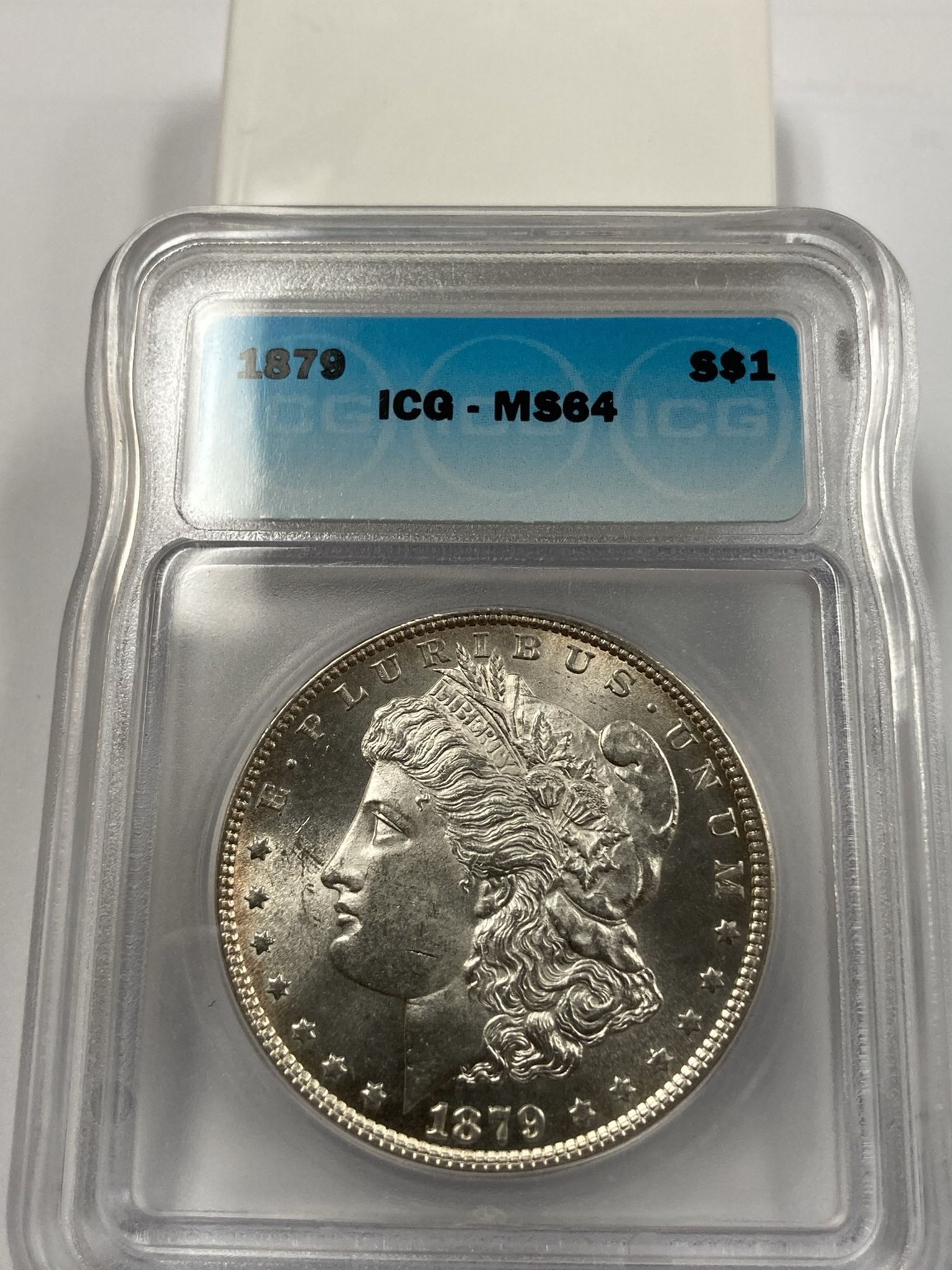 1879 Morgan Silver Dollar ICG MS64