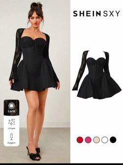 BRAND NEW MEDIUM BLACK DRESS