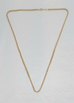 Real 14k Gold Franco Link Necklace 22" 11.8 Grams