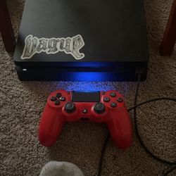1TB ps4 pro with controller and headset