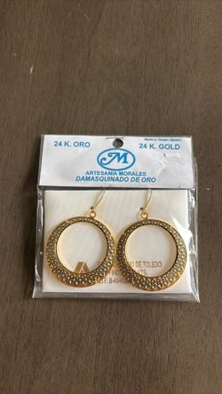 24k gold hoop earrings