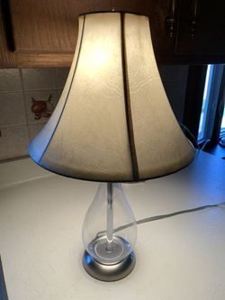Glass Shaded Table Lamp