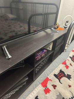 Tv stand with cubbies
