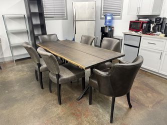 Square Roots Dining Table/Timothy Oulton Dining Chairs