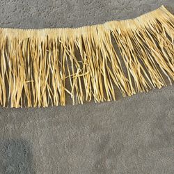 Raffia Grass Table/valence.  