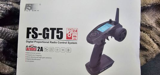 RC Fly Sky transmitter and receiver set FS-GT5